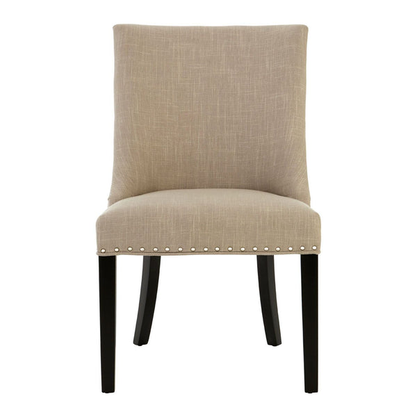 REGENTS PARK NATURAL LINEN WITH CURLY BACK DINING CHAIR