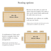 Additional seating options for traditional style tables