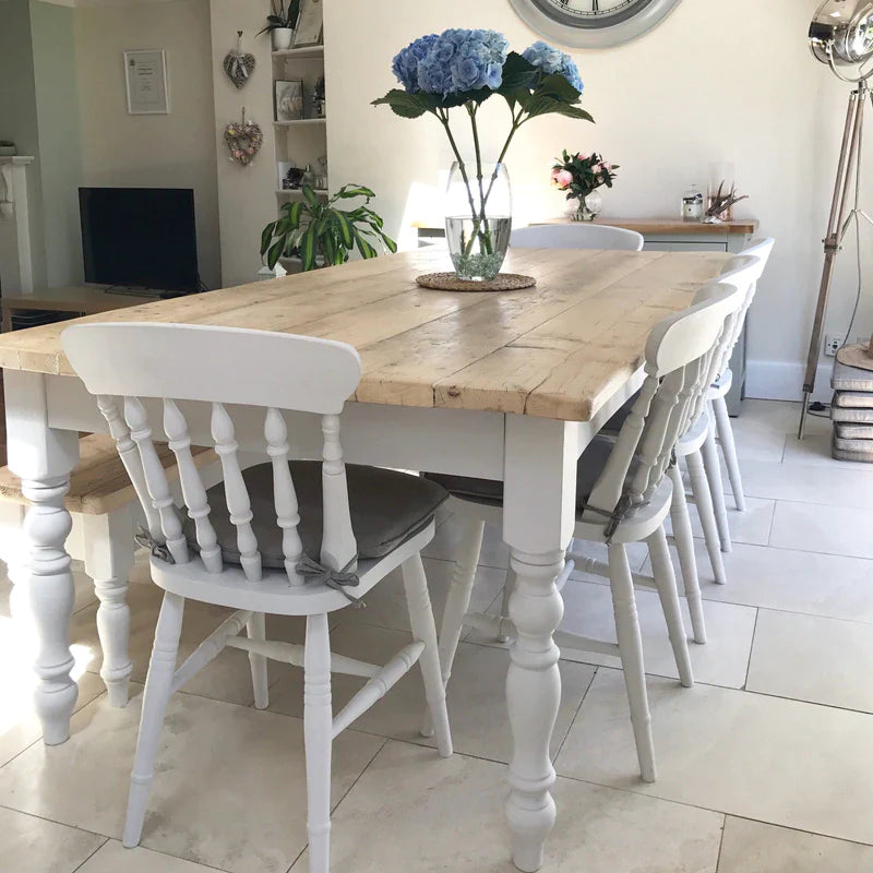 The 'Florence' reclaimed Farmhouse dining table made from old rustic timber