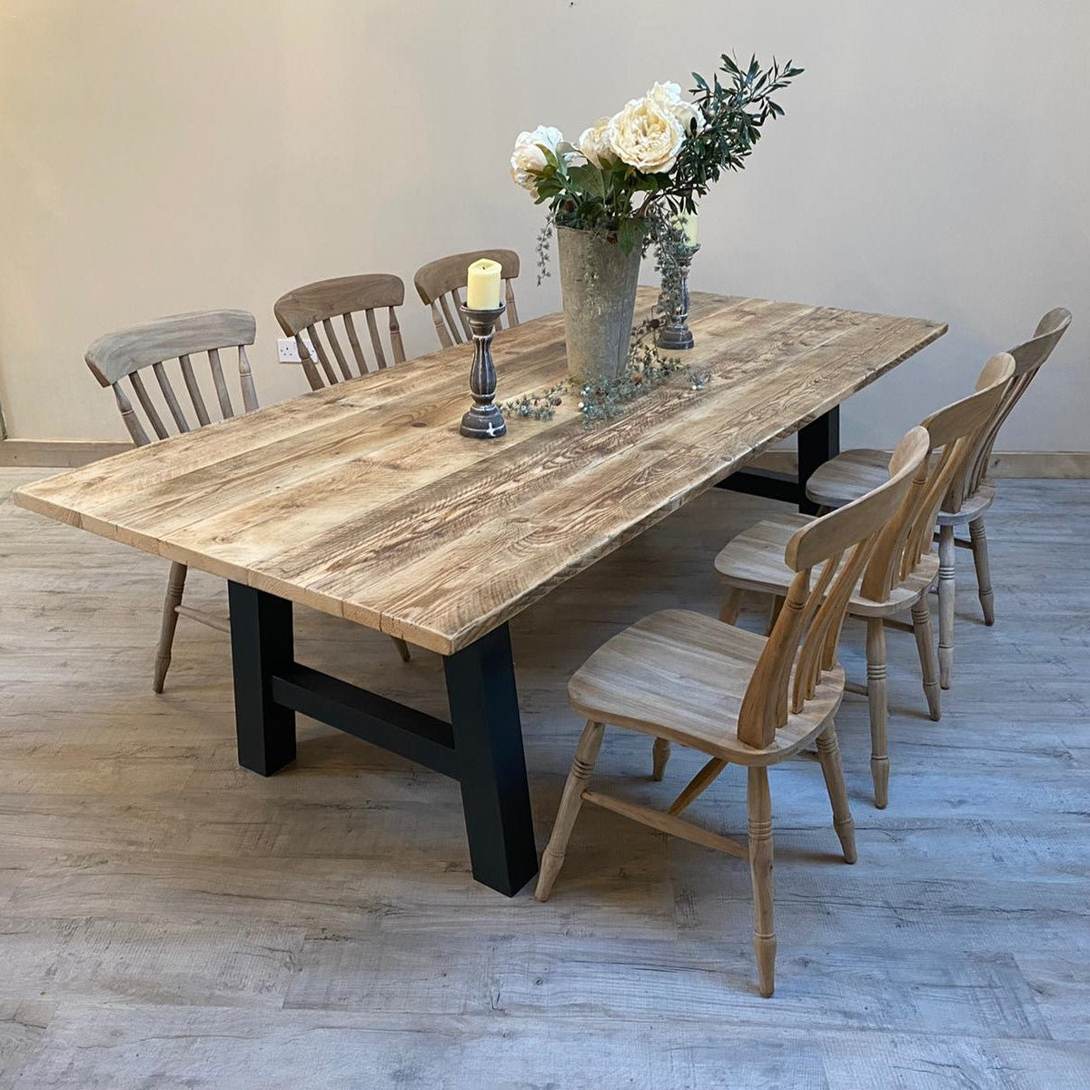 The 'Industrial' (pictured with the rustic pine finish)
