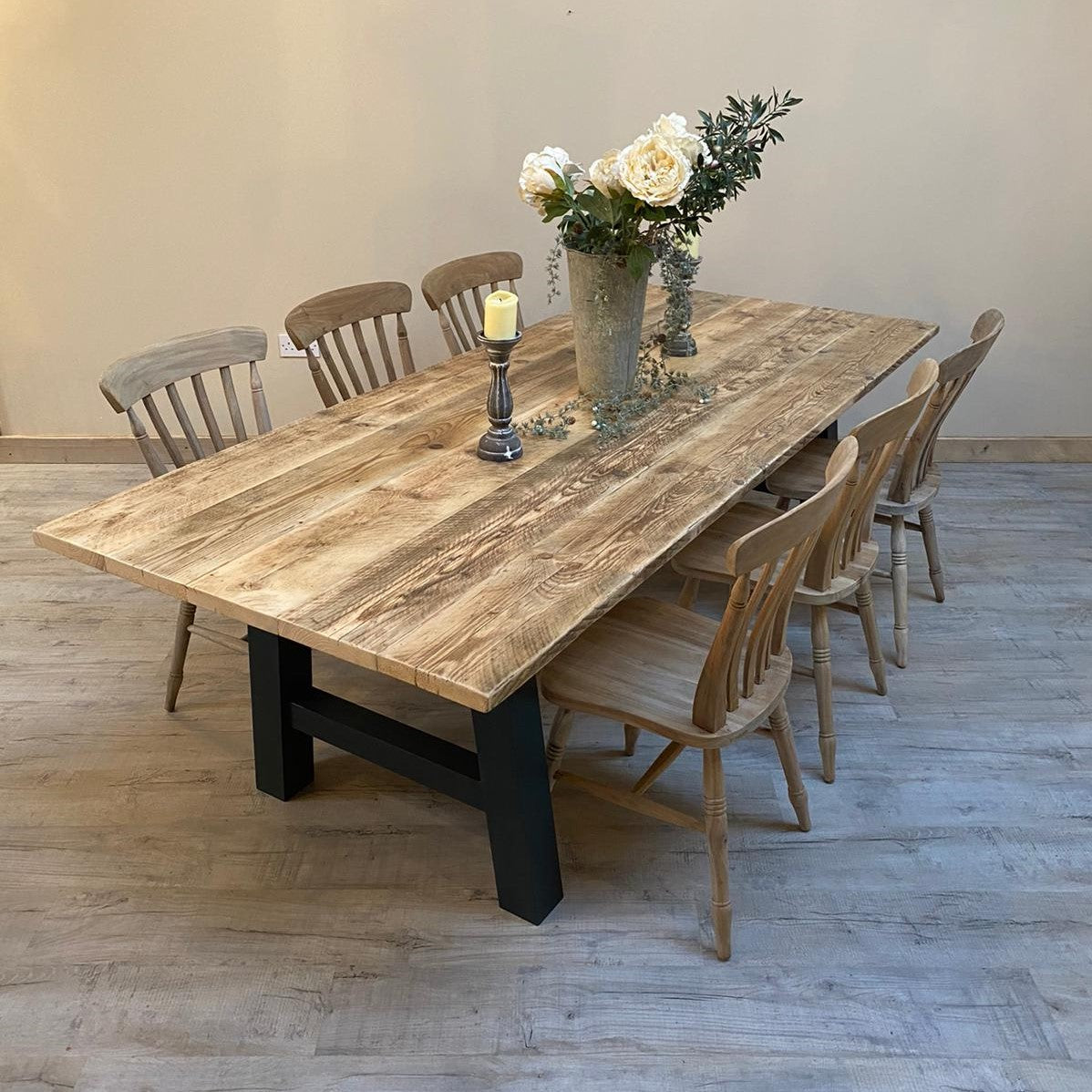 The 'Industrial' (pictured with the rustic pine finish)