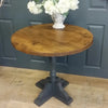 Round Shabby chic reclaimed pub table