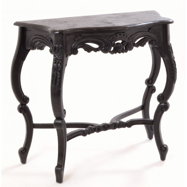 Black Carved Console Product Number: VIN118B