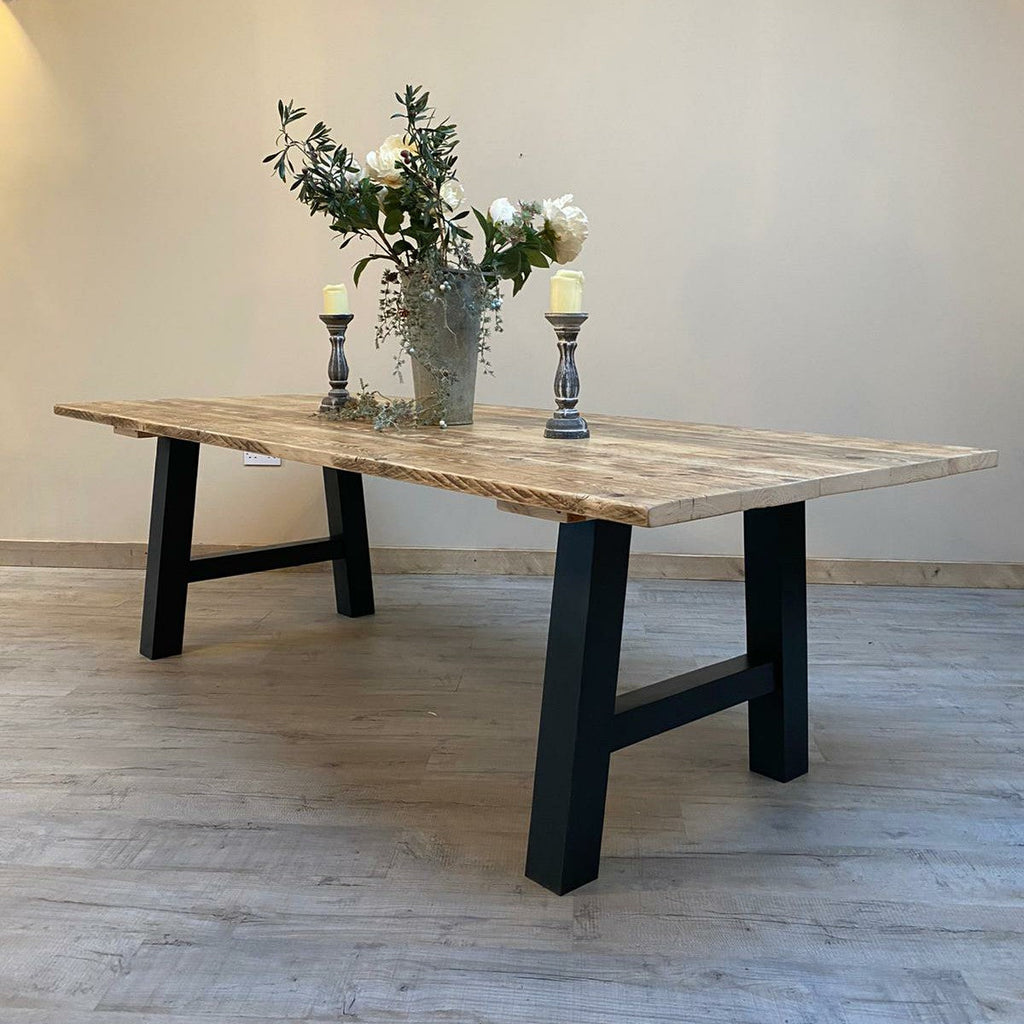 The 'Industrial' Distressed reclaimed dining table