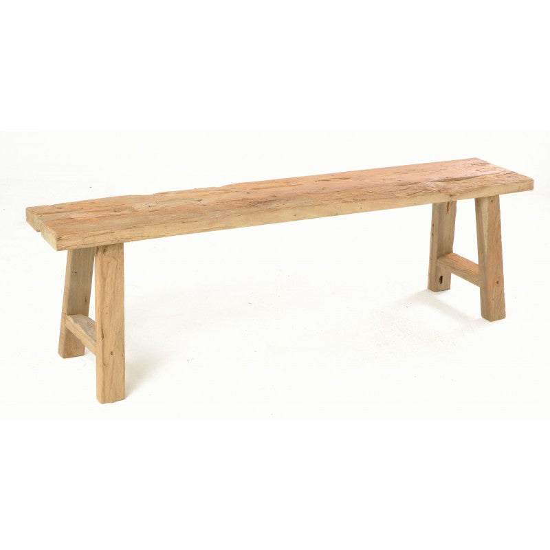 Long Rustic Bench Hand Carved Wooden Garden Bench Rustic Bench For
