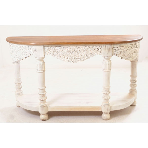 Long Ornately Carved Console
