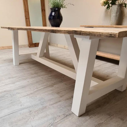 farmhouse trestle table