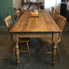 Waxed all over traditional farmhouse table   - Made From Reclaimed Wood (Distressed Wooden Top) - Prices start from £399