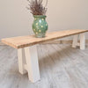 Reclaimed trestle bench