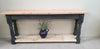 Rustic console table painted in Annie Sloan 'Graphite'