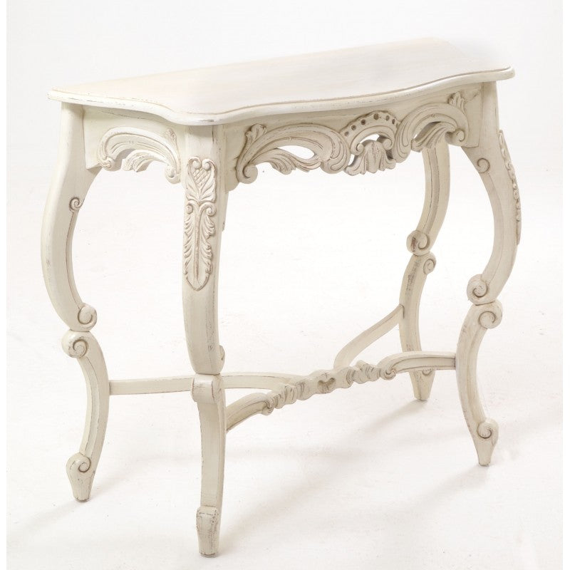 Vintage Carved Console Cream